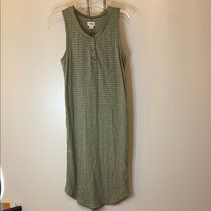 UpWest Green Sleeveless Crew Neck Midi Sundress